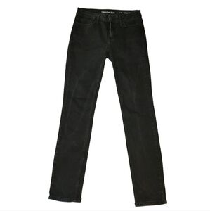 Calvin Klein Black Ultimate Skinny Jeans Stretch Mid-Rise Size 6/32